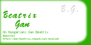 beatrix gan business card